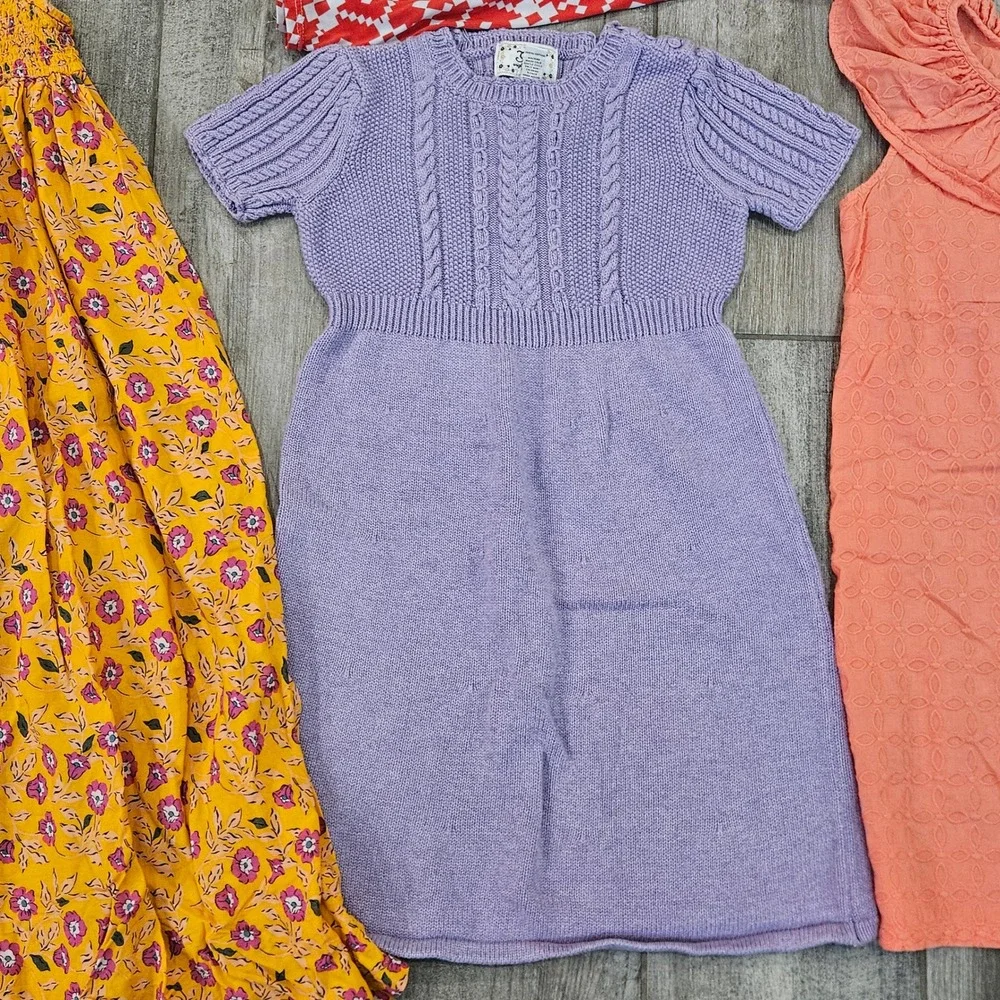 Summer Dress Bundle Girls Size 6-8 Lot of 6 Casual Play School Kids Boho Floral‎